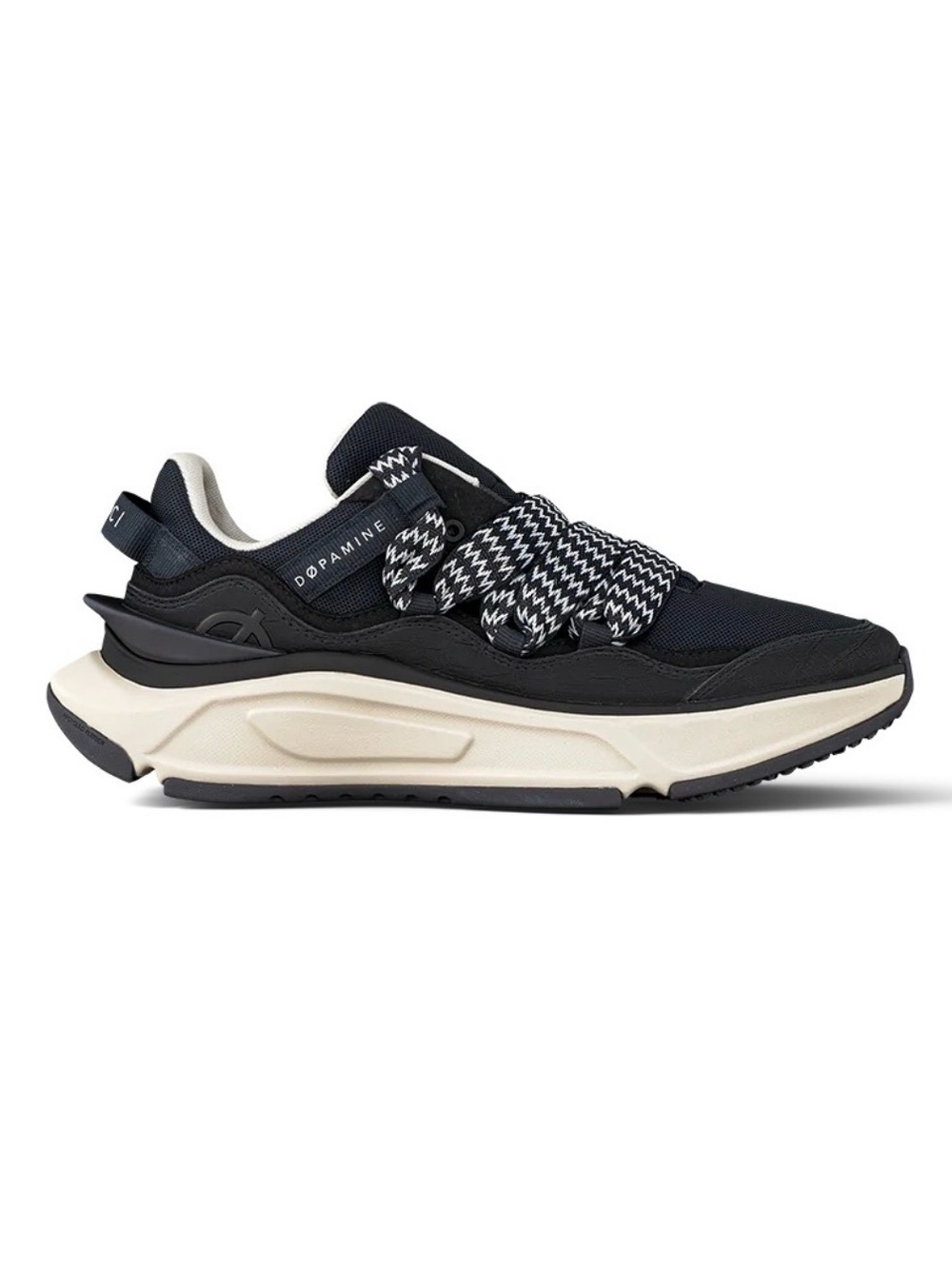 Dopamine Black & Cream Women's Performance Sneakers